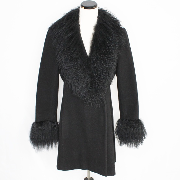 Steve by SEARLE Jackets & Blazers - Steve by SEARLE | Black Cashmere Mongolian Fur